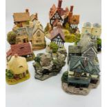 A selection of ten Lilliput Lane Cottages, Lakeside House, St Govan's Chapel, Moreton Manor, Acore