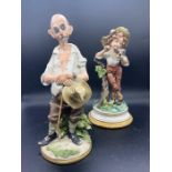 Two Capodimonte Italian porcelain figures