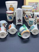 A small selection of crest ware