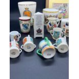 A small selection of crest ware