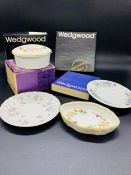 A selection of Wedgwood, April flowers round tray etc