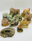 A selection of ten Lilliput Lane Cottages, St Govan's Chapel, Little Scrumpy, Little Summer House,