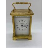 A 20th century French Bayard eight day carriage clock