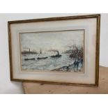 E Evelyn Barron 19th/20th Century watercolour 'On the Maas' signed and dated 1907