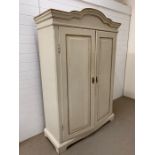 A French style double wardrobe (H195cm W130cm D50cm)