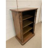 Inlaid open bookcase (H85cm W56cm D36cm)