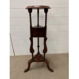 George III mahogany style washstand and two drawers