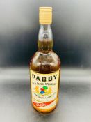 A Bottle of Paddy's Old Irish Whiskey