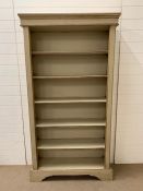 A regency style bookcase (H195cm W92cm D27cm)
