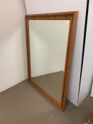 Large pine framed mirror (139cm x 106cm)