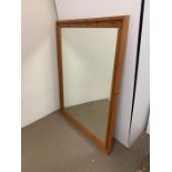 Large pine framed mirror (139cm x 106cm)