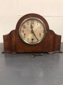 A Mahogany Cased Mantle clock with FHT movement