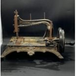 A Late 19th Century Thomas McGrah 'Triumph' sewing machine, retailed by J Reeber of Marseille