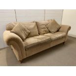 Large two seater sofa and chair with loose cushions by Duresta (215cm x 93cm)