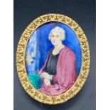 A Miniature portrait of Mrs B Beale by Gladys K M Bell (1882-1965 British)