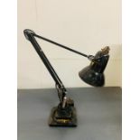 A Herbert Terry & Sons Anglepoise lamp in black