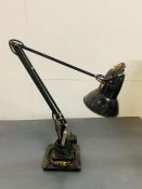 A Herbert Terry & Sons Anglepoise lamp in black