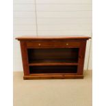 A Pine Library Style Bookcase with drawers (H 88 cm x D 35 cm x W 135 cm)