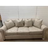 Three seater Ralph Lauren sofa (H93cm W220cm D107cm)