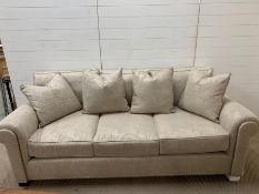 Three seater Ralph Lauren sofa (H93cm W220cm D107cm)