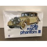 A vintage The Elegant Rolls Royce Phantom III 1937 Sports Saloon model kit