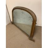 An over mantle mirror