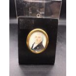 A Miniature of a gentleman, label verso