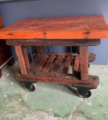 An Industrial work bench or trolley