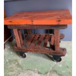 An Industrial work bench or trolley