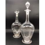 A pair of decanters