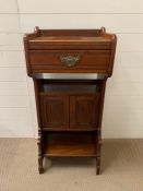 Edwardian shaving cabinet (H104cm W46cm D33cm)