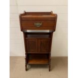 Edwardian shaving cabinet (H104cm W46cm D33cm)