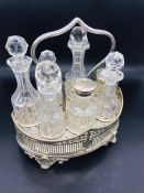 A Victorian Seven bottle cruet set