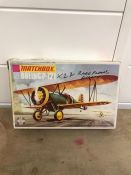 Two Matchbox aircraft model kits to include Boeing P-12Eand Armstrong Whitworth Siskin IIIA, boxed