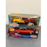 Two Diecast vehicles 1958 Plymouth Fury and a 1957 Chevrolet
