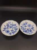 A Pair of Meissen Blue and White Bowls.