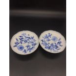 A Pair of Meissen Blue and White Bowls.