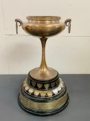 A Silver Cup,with a Birmingham hallmark (Approximate weight of cup without base 830g)