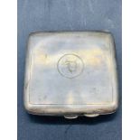 Silver hallmarked for Birmingham makers mark SWG & Co machine tooled cigarette case