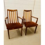 A Pair of G Plan Open Armchairs