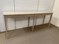 Contemporary stylish console table (H90cm W223cm D54cm)