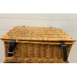 A Wicker picnic basket