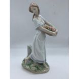 A Lladro figure of a girl holding flowers "Privilege Society 2004 1BY45"