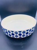 A Blue and White Serving Bowl.
