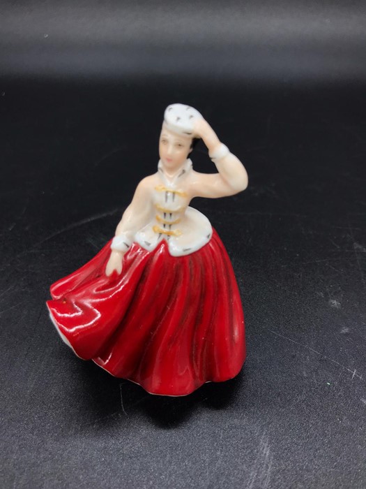 A selection of eleven miniatures Royal Doulton china figurines to include, Bess, Soiree, Top O'The - Image 9 of 15