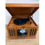 Scotts and Co turn table, USB, CD radio with cassette player