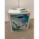 A boxed vaporetto Eco Pro 3300 plus carpet cleaner/steam cleaner