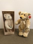 Two teddy bears, one simply soft collection and an exclusive limited edition Diana Princess of Wales