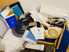 A Large Selection of Masonic Regalia, books, jewels etc.