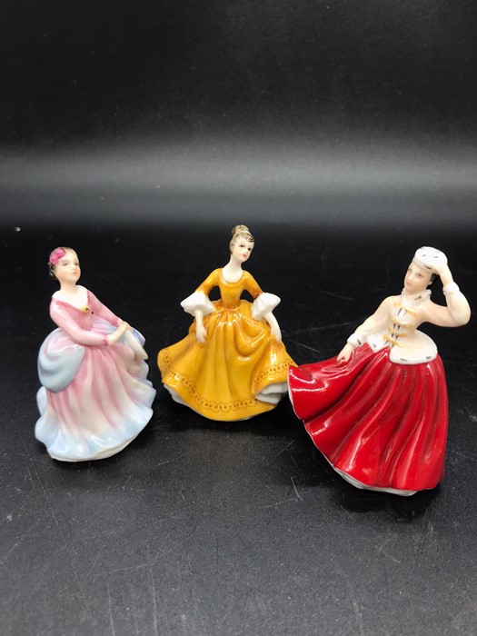 A selection of eleven miniatures Royal Doulton china figurines to include, Bess, Soiree, Top O'The - Image 8 of 15